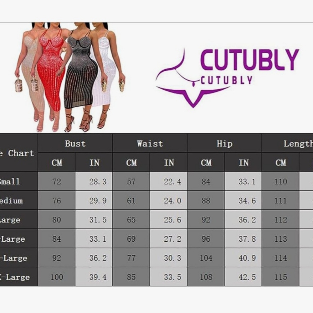 Fashion Mesh Rhinestones details midi Dress new size XXL, 3XL Strech Material. - Picture 4 of 9